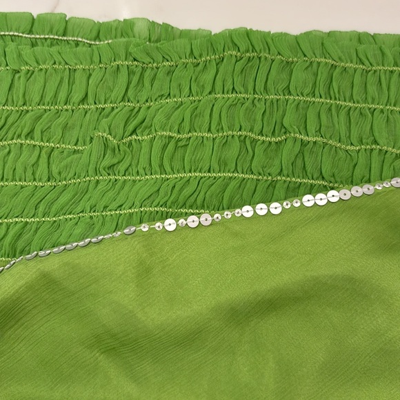 NWT laundry by Shelli Segal Vintage sequin Halter top elastic waist 100% Silk - Picture 8 of 10